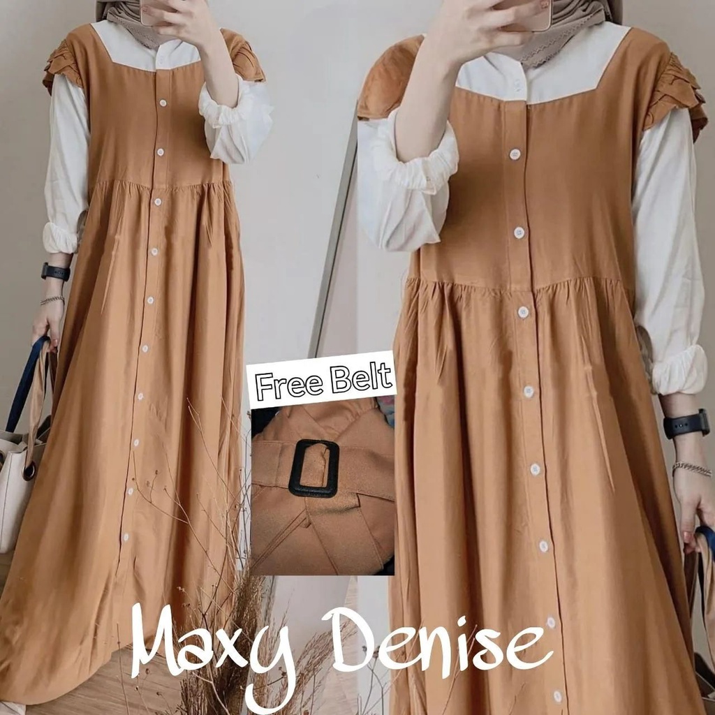 Denise Maxy gamis wanita terbaru 2023 gamis wanita terbaru 2023 lebaran dress kondangan remaja baju 