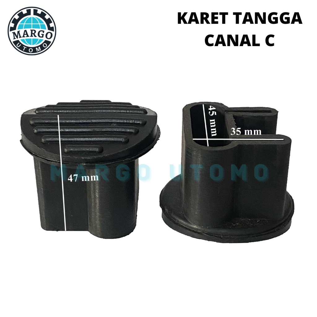 Karet Kaki Tangga Baja Ringan Besi Canal C 35x45