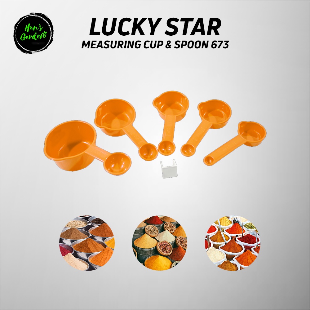 LUCKY STAR MEASURING CUP &amp; SPOON 673