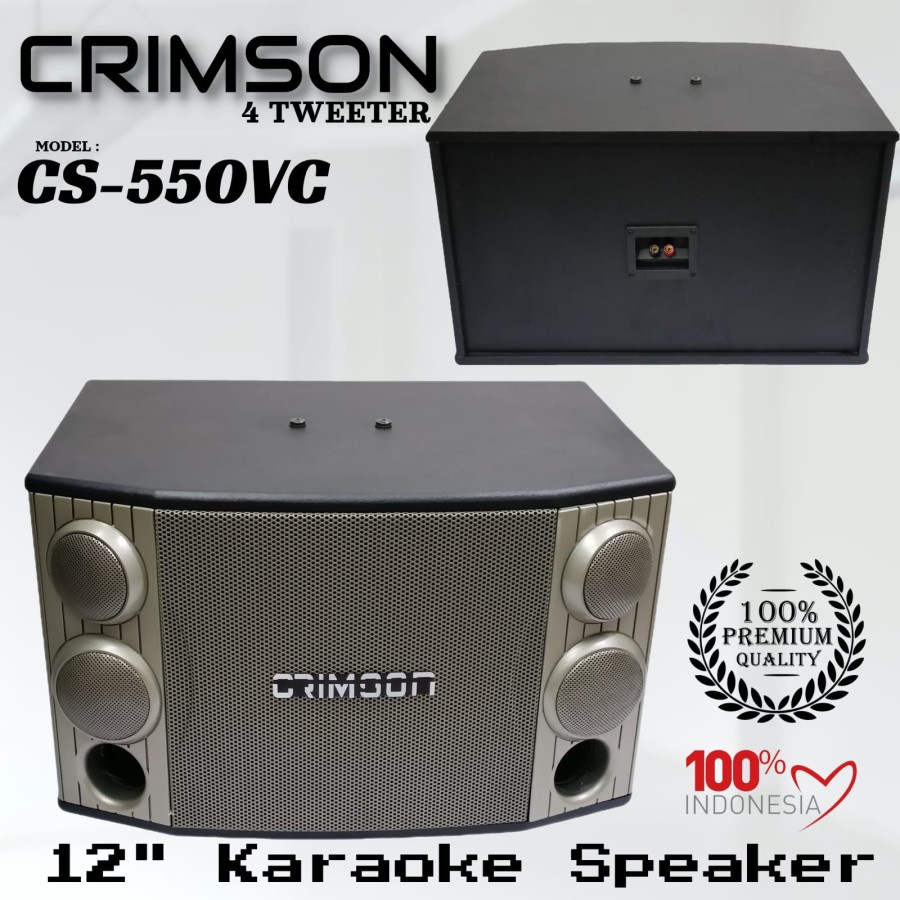 SPEAKER PASIF CRIMSON 12 INCH CRIMSON CS 550 VC SEPASANG CS550VC 550VC