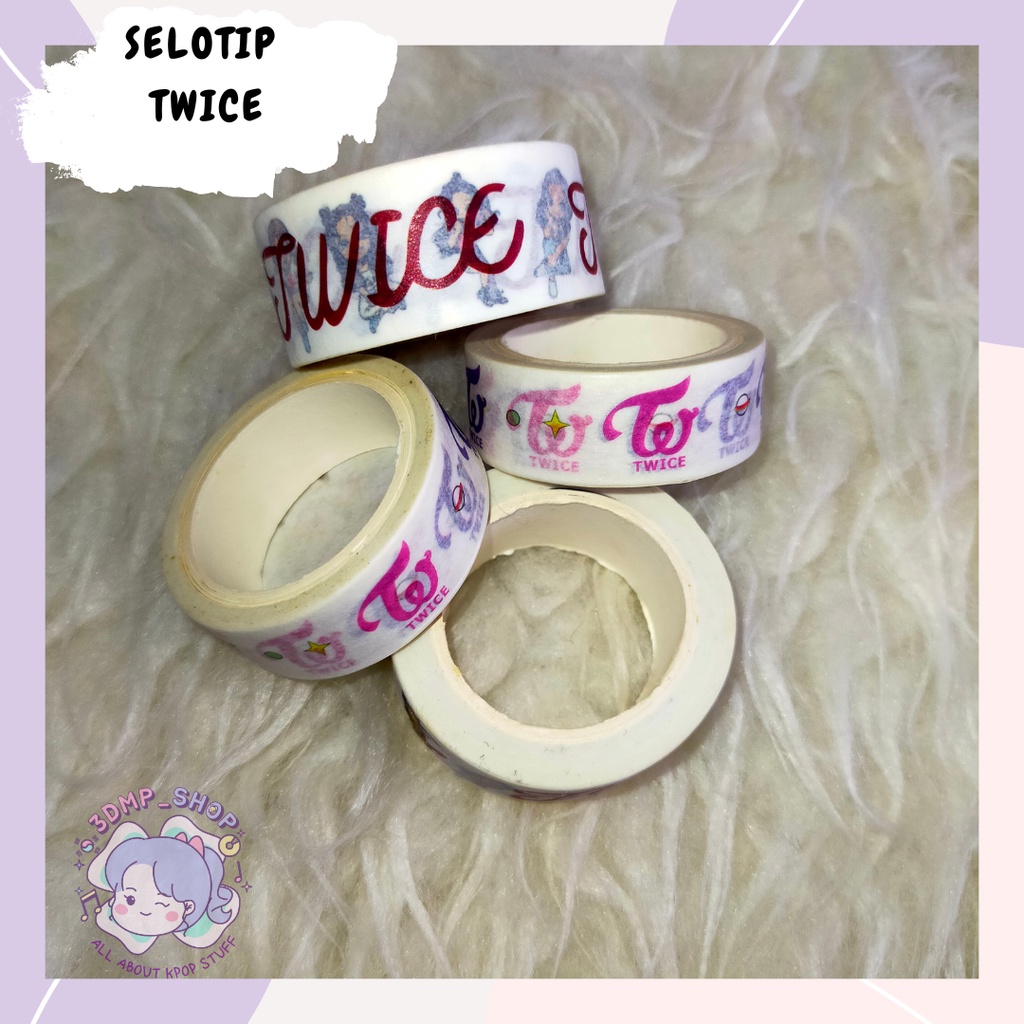 Selotip Washi tape twice seventeen got7