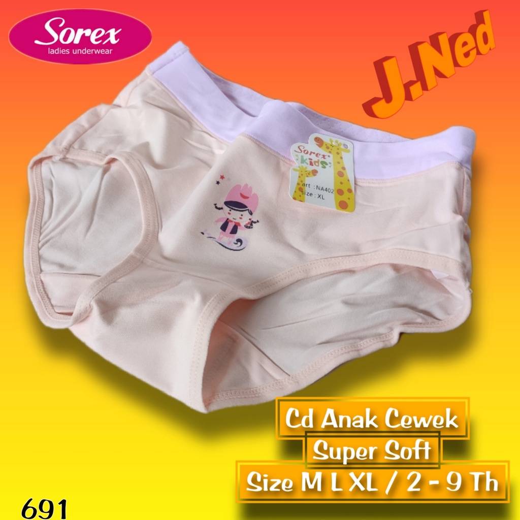 J691 CD  ANAK WANITA SOREX NA402 CD ANAK PEREMPUAN SOREX CELANA DALAM ANAK