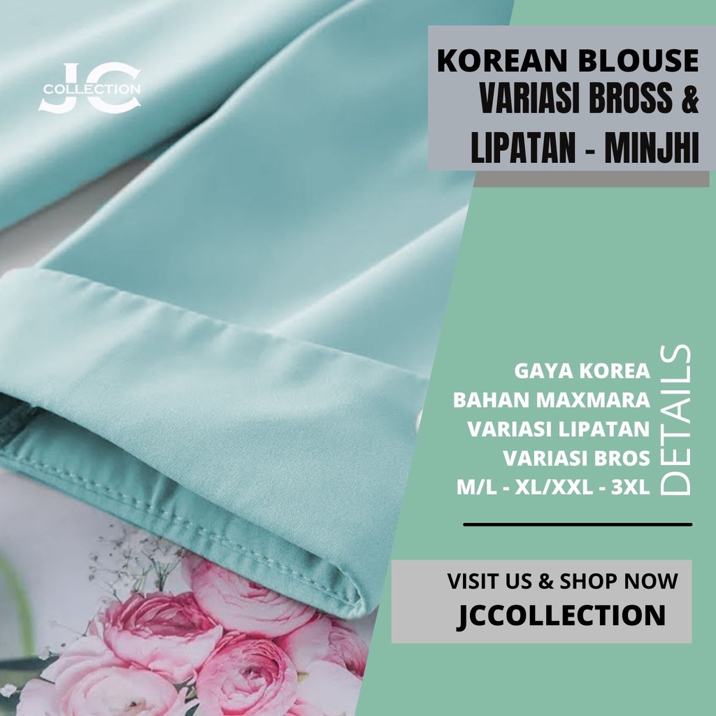 Blus lengan Pendek Wanita Gaya Korea Model Terbaru  Minjhi SS JCCollections