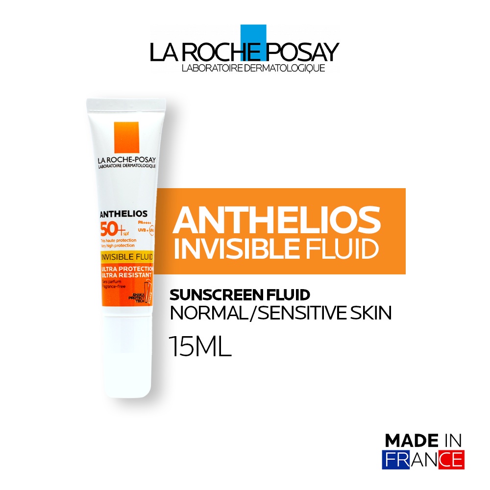 La Roche Posay Anthelios UVMune 400 Invisible Fluid SPF50+ PA++++ 15ml - Sunscreen Kulit Normal/ Sensitif