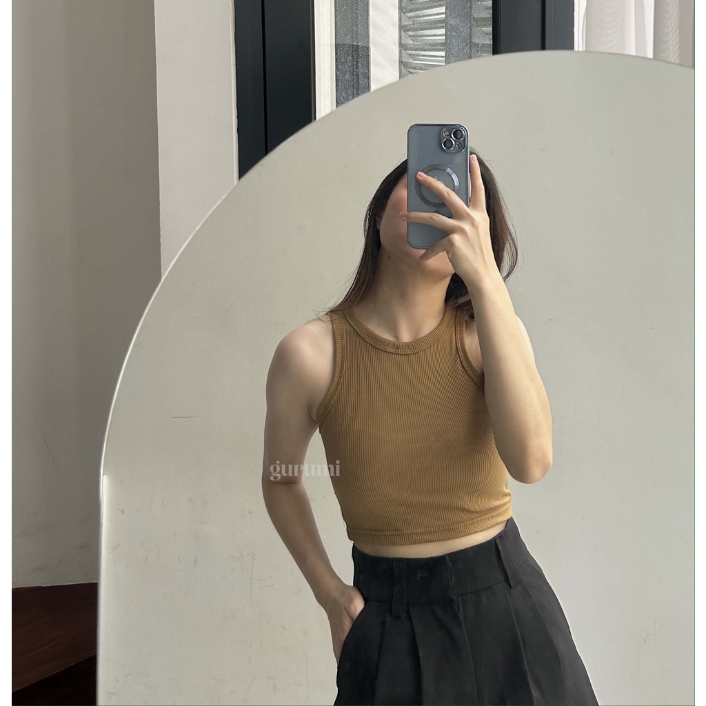 Heather Halter Knit Top Oval