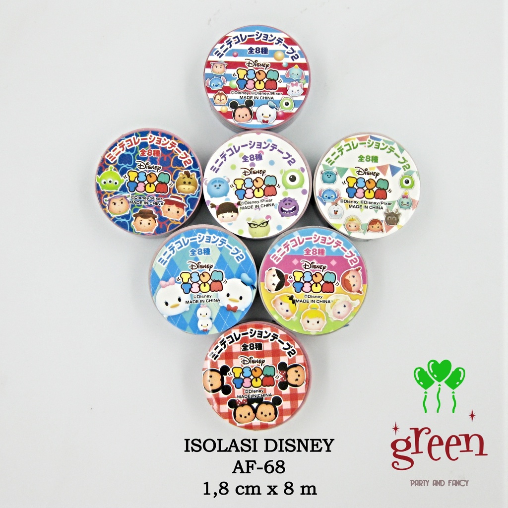 

Selotip anak | Selotif tsum-tsum | Selotif Motif | Isolasi Motif | 1,8 cm x 8 m