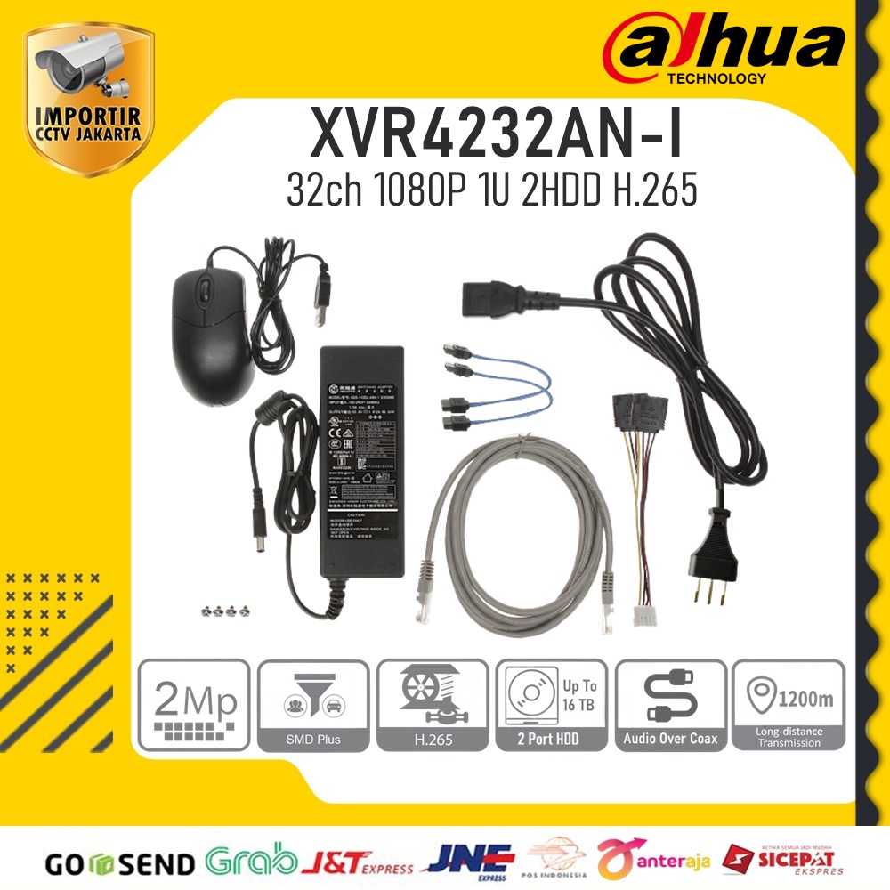 VR 32ch DAHUA XVR4232AN-I 2MP 2HDD - ICJ