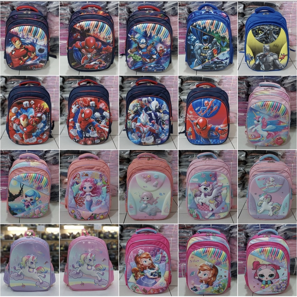 Tas import ransel anak sekolah tk sd anak perempuan anak laki