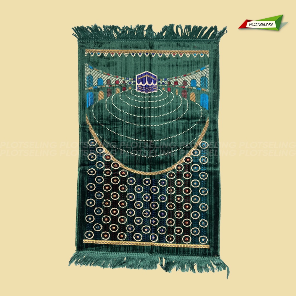 Sajadah Turkey AL AQSO Midi Ukuran 53 x 105 cm Sajadah Turki Motif Dewasa Sejadah Travel Hari Raya Idul Fitri