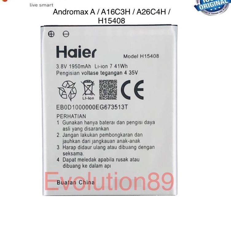 TERBARU  Baterai Battery Batre Smartfren Andromax A / Andromax B / A16C3H / A26C4H / H15408 Haier OR