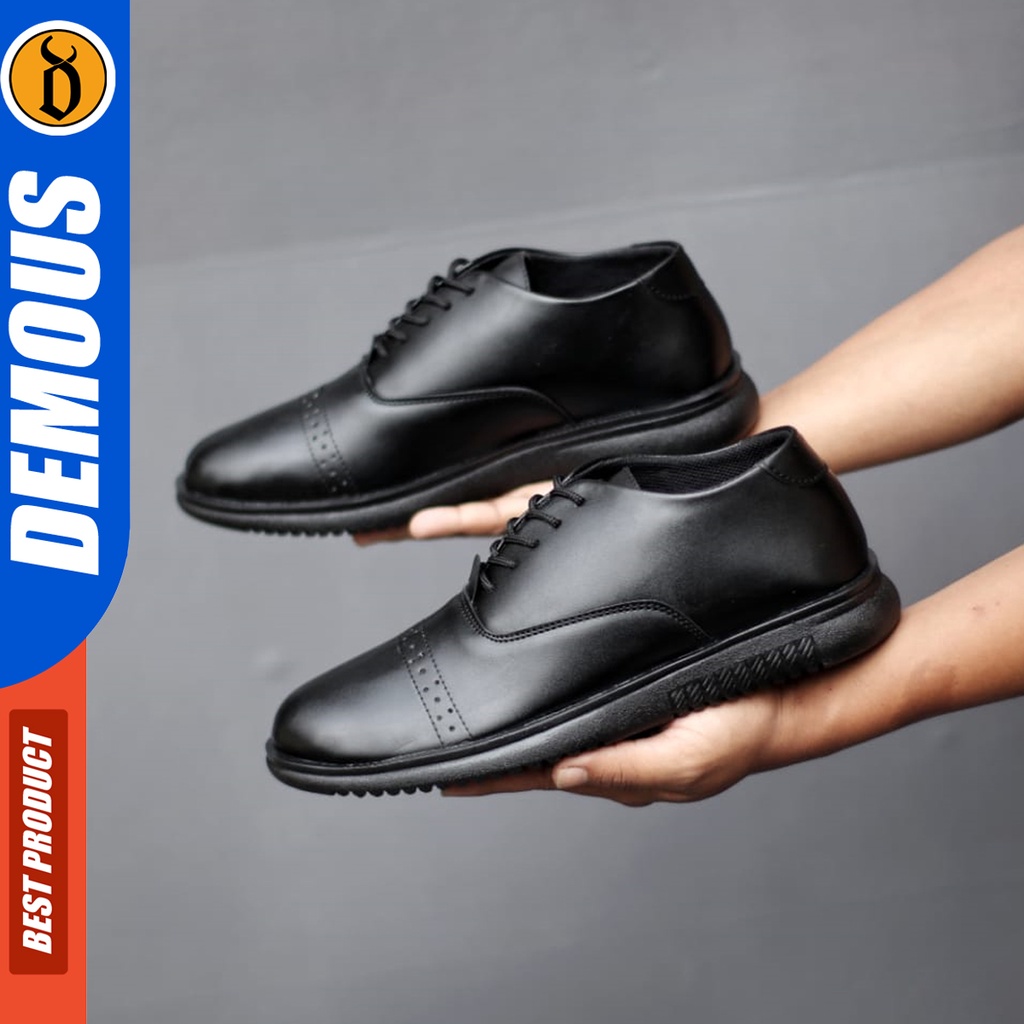 DEMOUS Abysmal - Sepatu Pantofel Formal Docmart Low Boots Kerja Pria