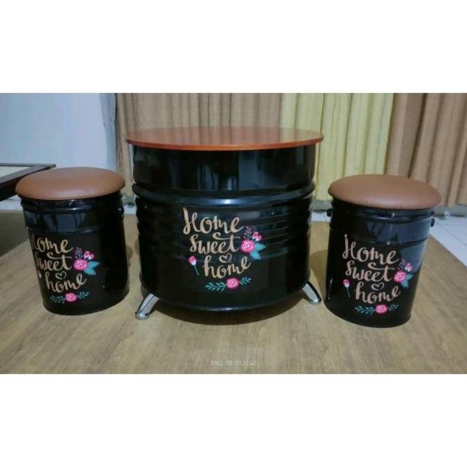 Meja Kursi Custom/Set Kursi Teras/Kursi Unik/Kursi Tong/Kursi