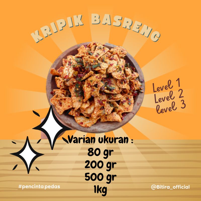 

Basreng 500 gram pedes daun jeruk