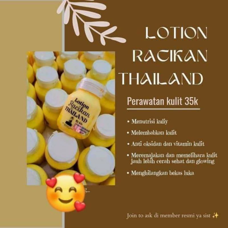Lotion racikan thailand