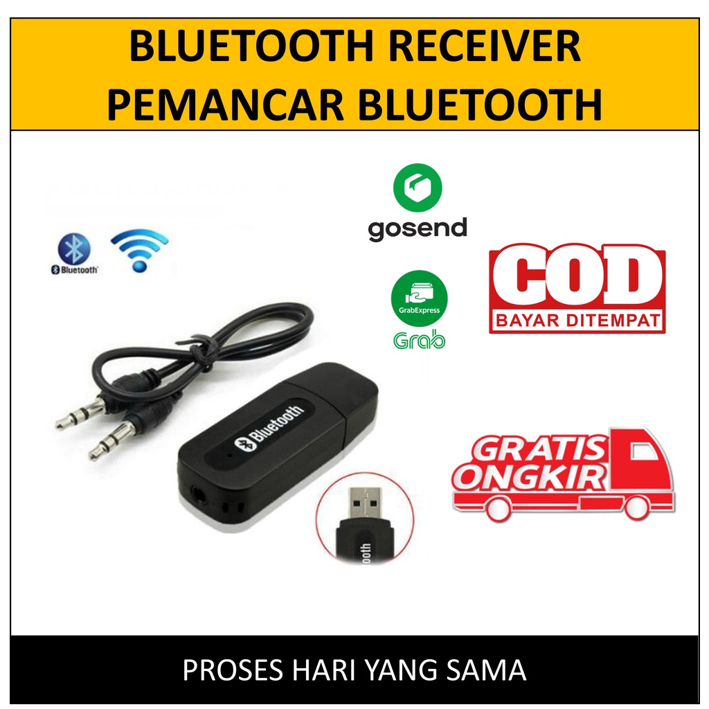 Bluetooth Receiver Audio Stereo Wireless Pemancar Bluetooth Praktis