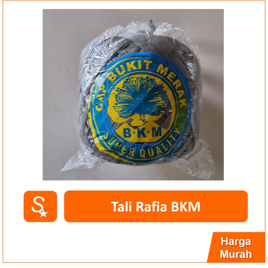 

Tali Rafia / Tali Rapia Hitam Merek BKM 900 Gr Kualitas Super (+- 1 Kg)