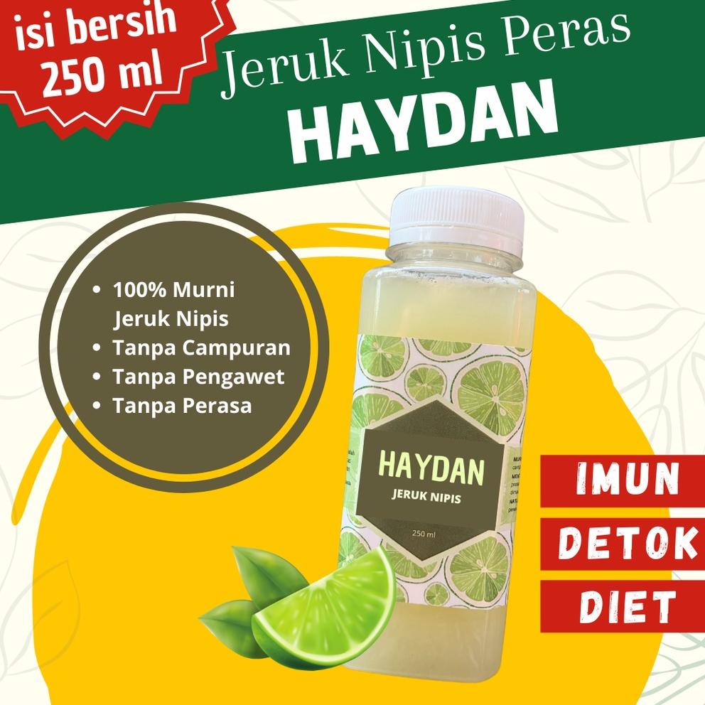 

《packingaman》 JERUK NIPIS HAYDAN | Jeruk Nipis Peras Murni | 250 ml | Tanpa Campuran