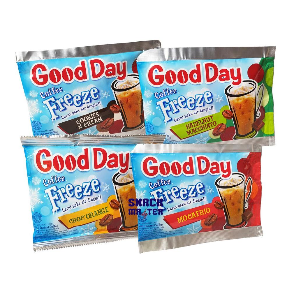 

❤[PROMO MURAH!!!]❤ Kopi Good Day Ice Freeze Renceng - Netto 10 Bks x 30 gr