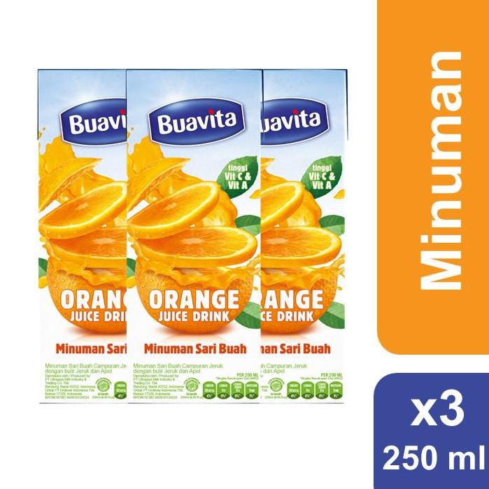 

>XC26619< Buavita Orange 250ml Multi Pack