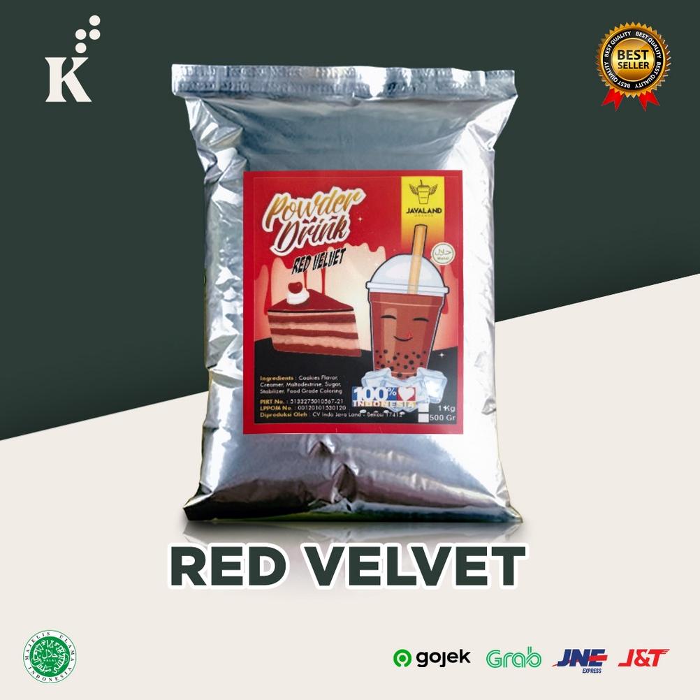 

✨MEGA ⚡ALE✨ Bubuk Minuman Bubble Powder Drink Rasa Red Velvet 1kg JAVALAND