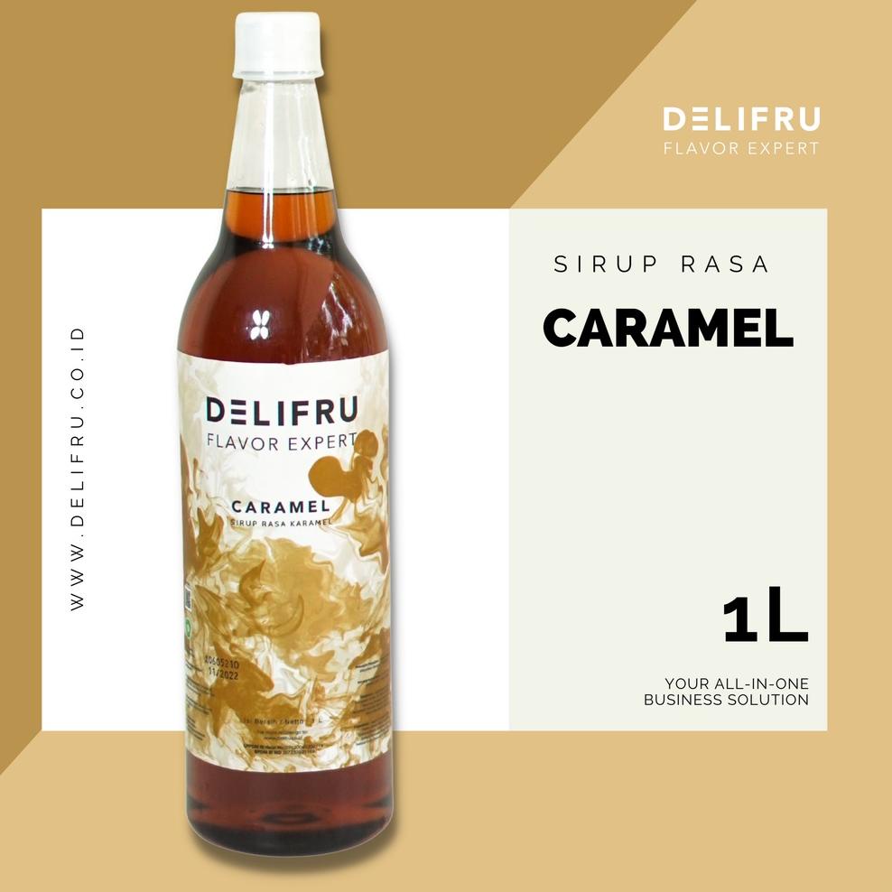 

✨ 7.7 Caramel Syrup Delifru 1 Liter - Sirup Karamel Premium