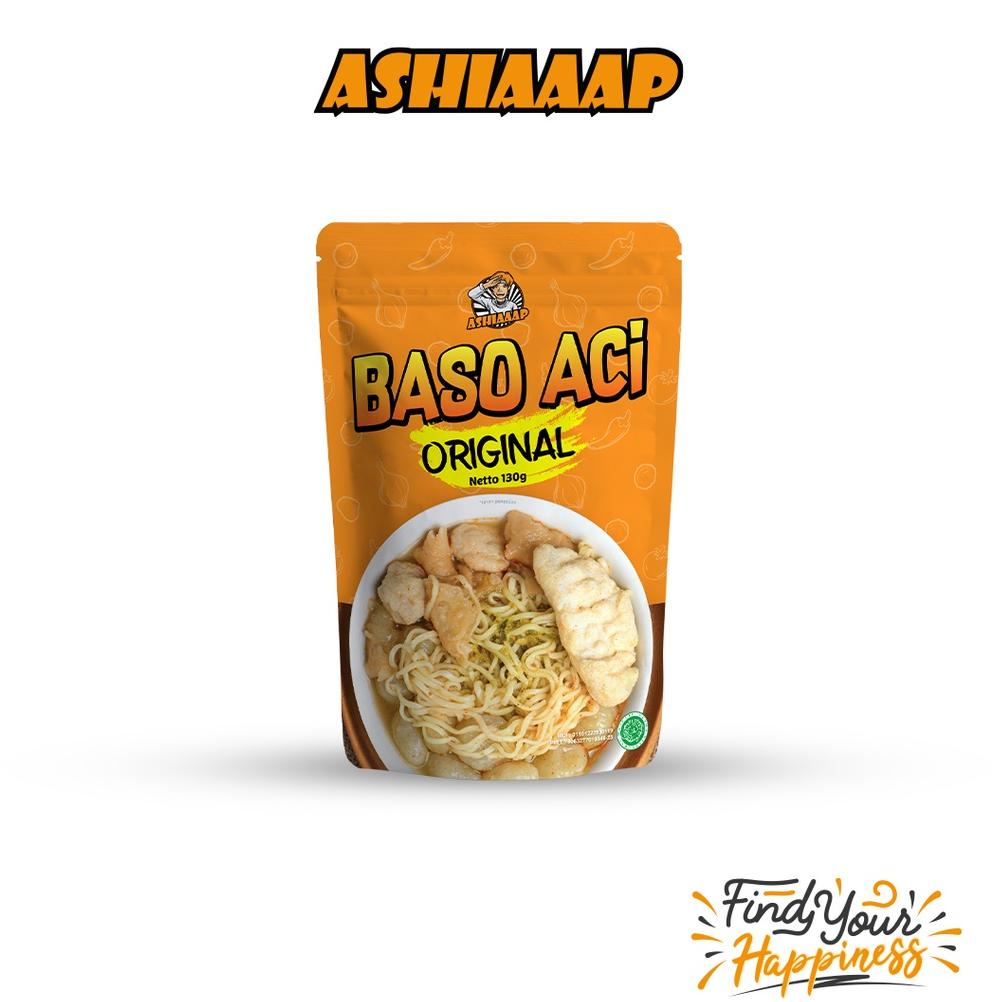 

>XG34448< Ashiaaap Bakso Aci Original (130 gram) / Baso Cemilan Instan Pedas Gurih Mantap Jiwa Khas Garut