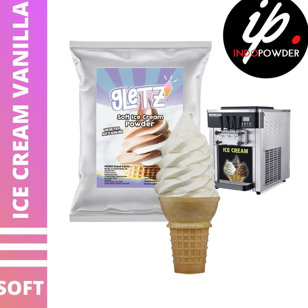 

TERBARU SOFT ICE CREAM VANILLA 1Kg I Bubuk Es Krim VANILLA I Bubuk Es Cream 1Kg