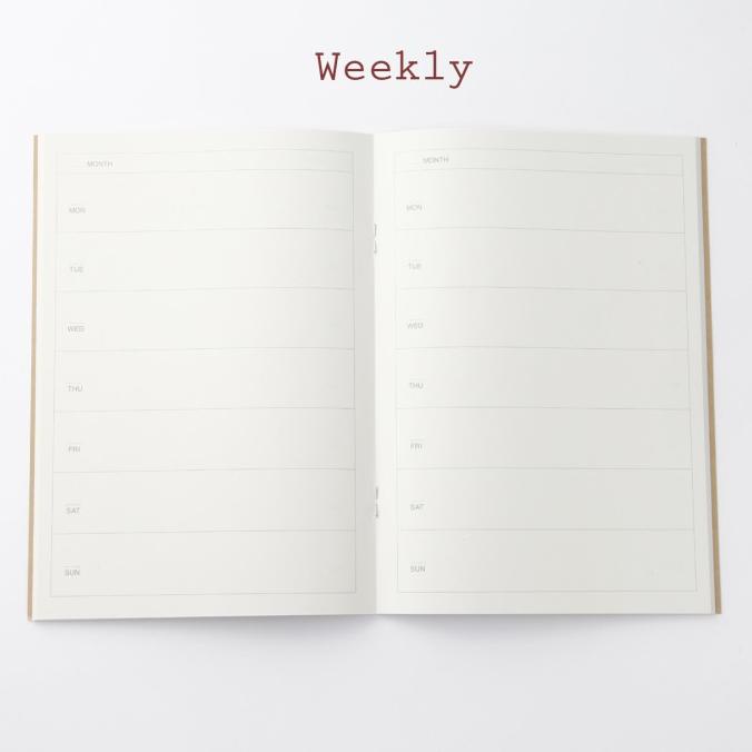 

Muji - Monthly / Weekly Notebook A5 - Planner - Agenda