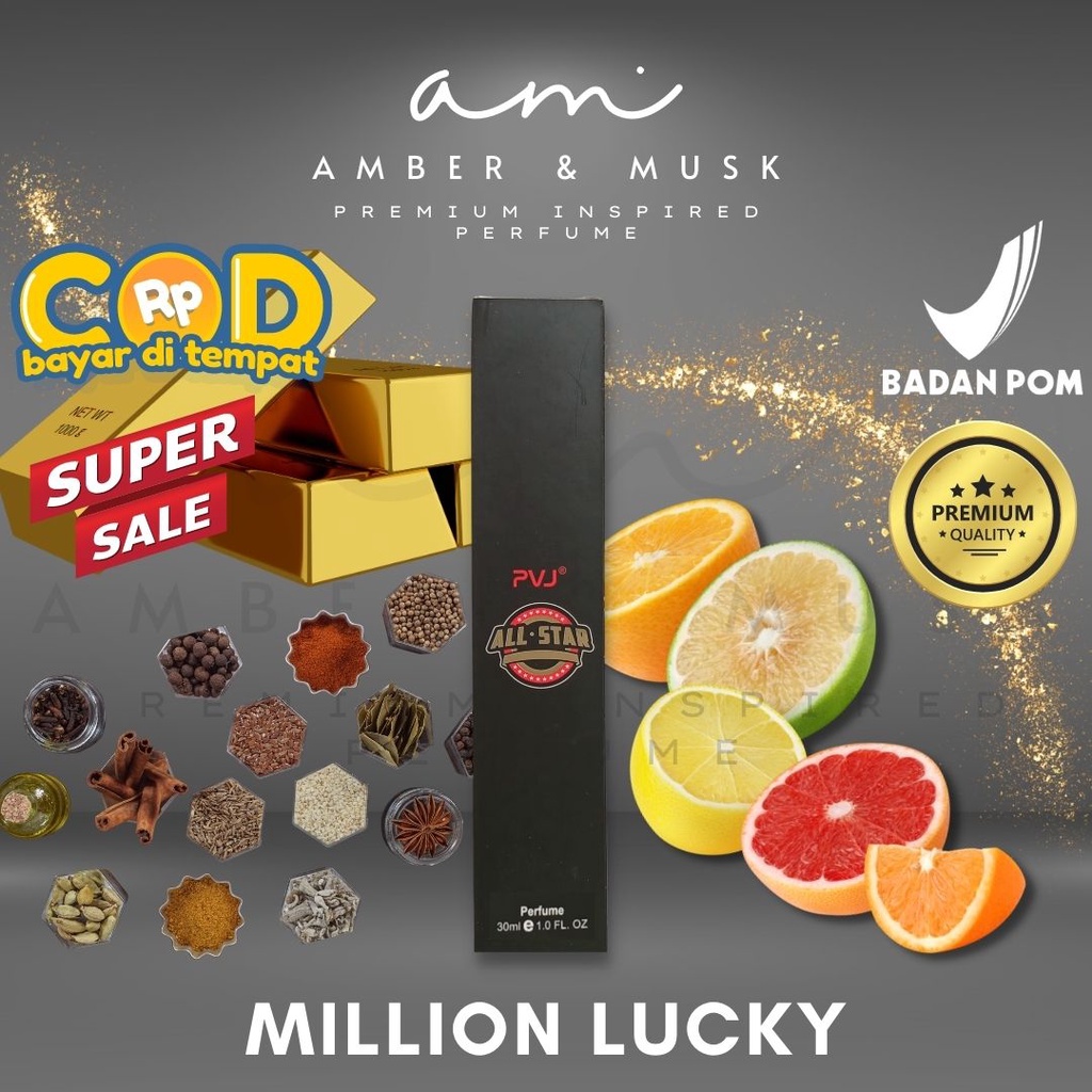 PARFUM ONE MILLION LUCKY | PARFUM BPOM | JERUK KAYU AROMATIK | PARFUM WANITA | PARFUM PRIA | PARFUM 