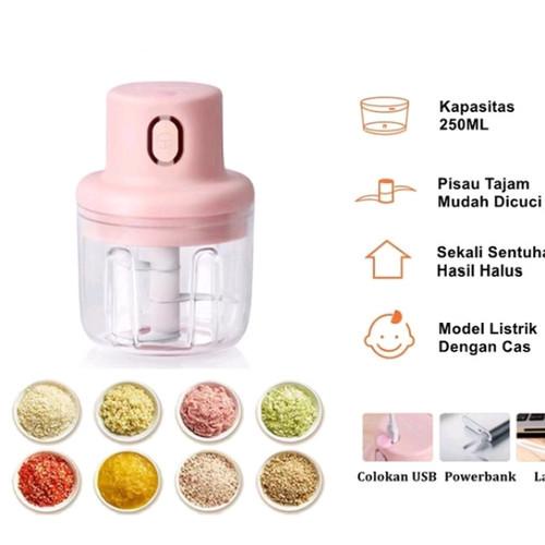 WJ_BLENDER POTABLE ELEKTIK TANPA KABEL /MINI CHOPPER