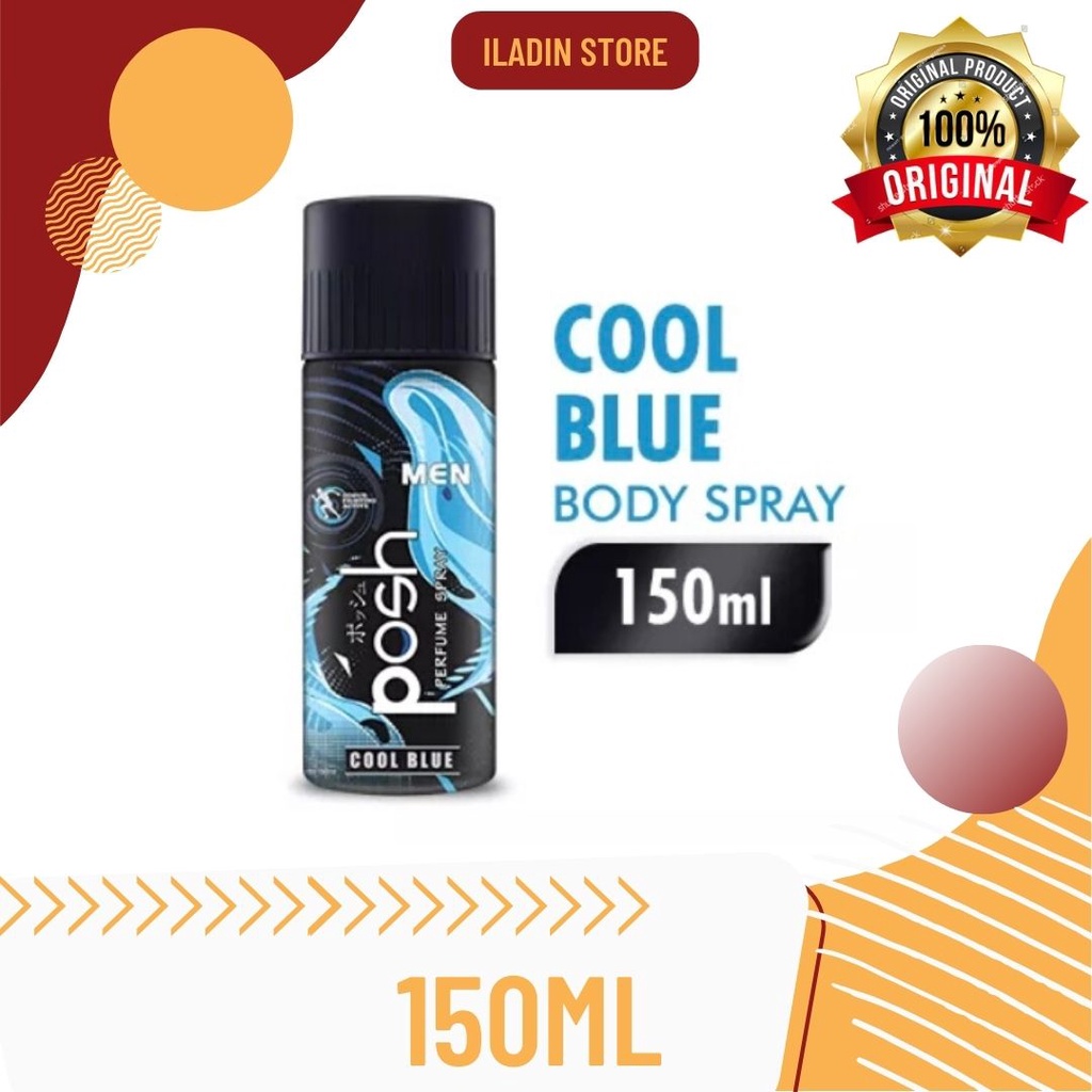 POSH Spray Cologne Men Cool Blue Botol 150ML