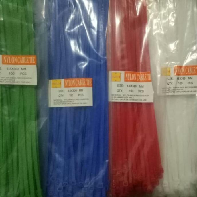 

Warna Putih 100pcs Cable Ties Kabel Ties Tali Kabel 15cm 15 cm rajaav77 Murah