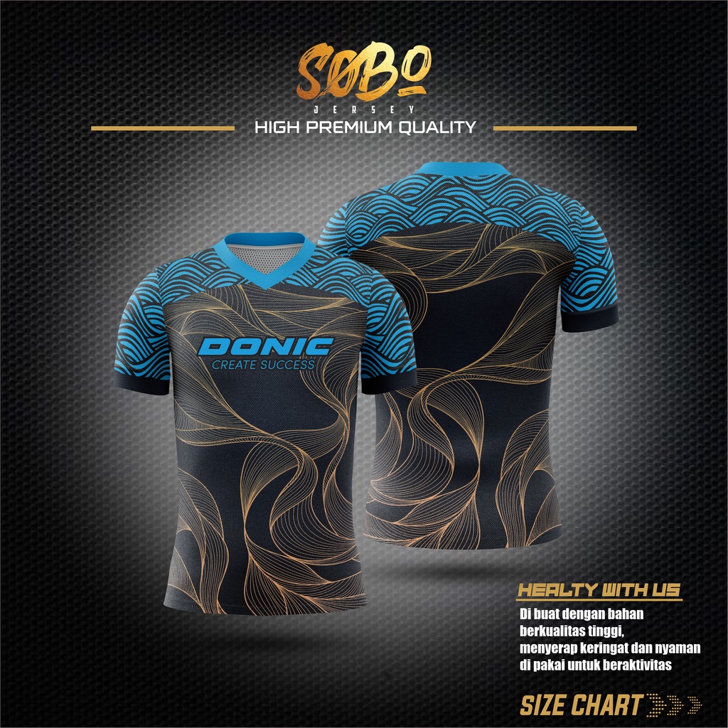 Jersey Pingpong Donic Blue Wind Edition