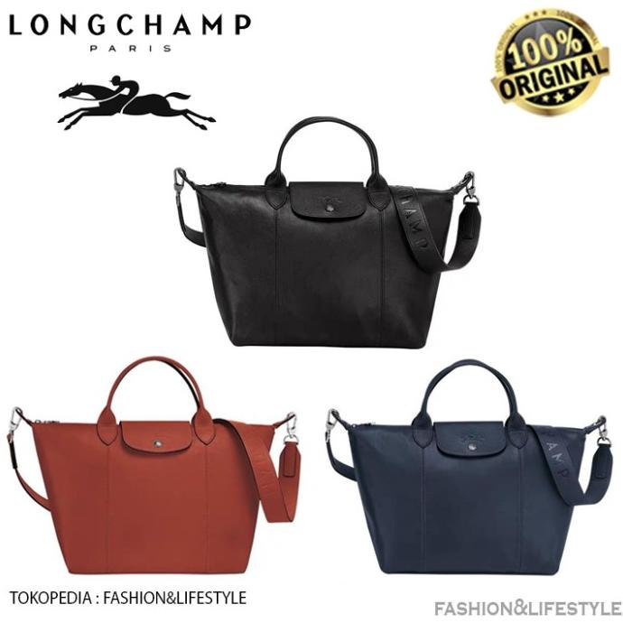 Tas LC Hand Bag Le Pliage Cuir Leather Original JUAL