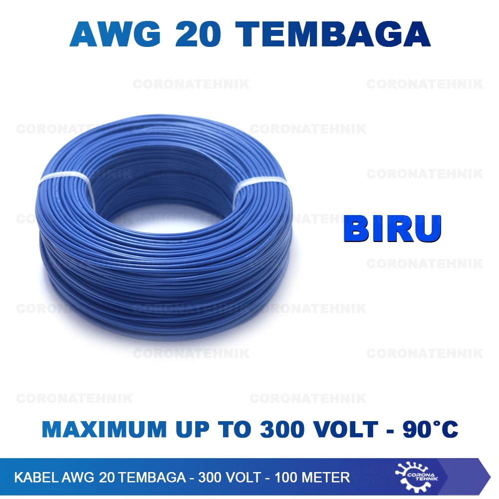 Tembaga Putih ( 100 meter ) Kabel AWG 20