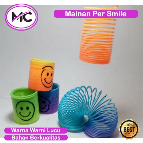 Slinky Rainbow Kecil Mainan Per Smile Pelepas Stress Yoyo Pegas Spiral Murah