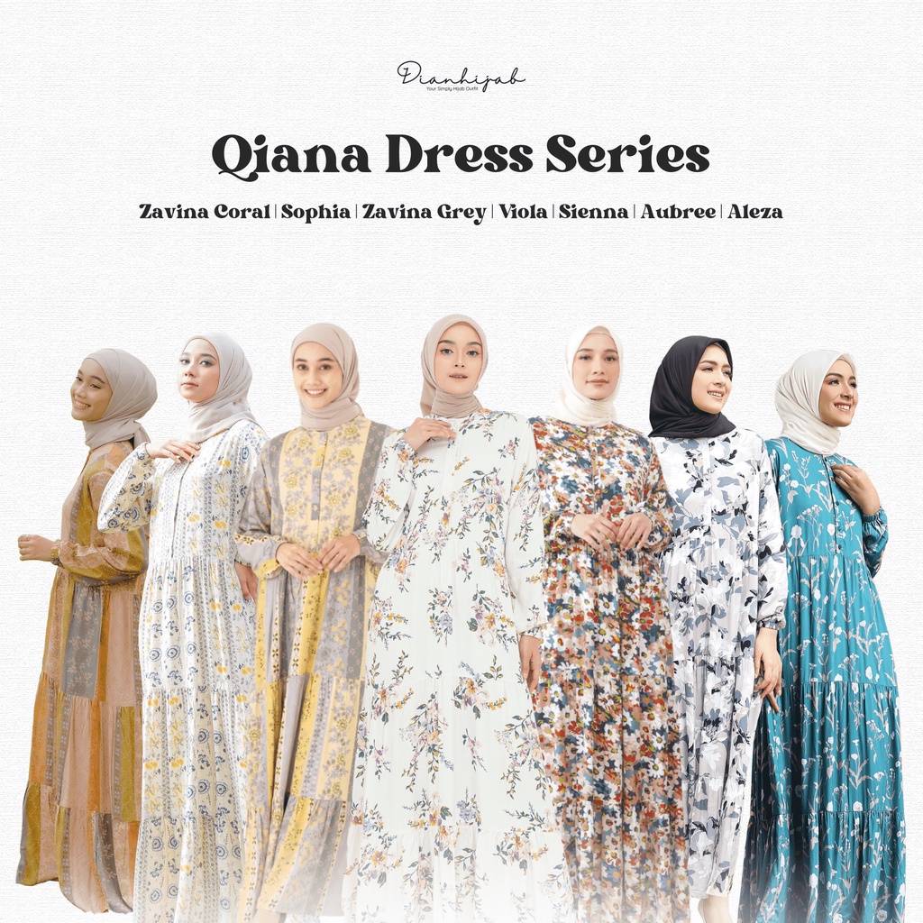 Gamis Dewasa Homey Dress Qiana Series By Dianhijab.id - Bahan Rayon Viscose Premium Gamis Dewasa Luxury Gamis Pengajian Adem Nyaman Dipakai - Bisa COD