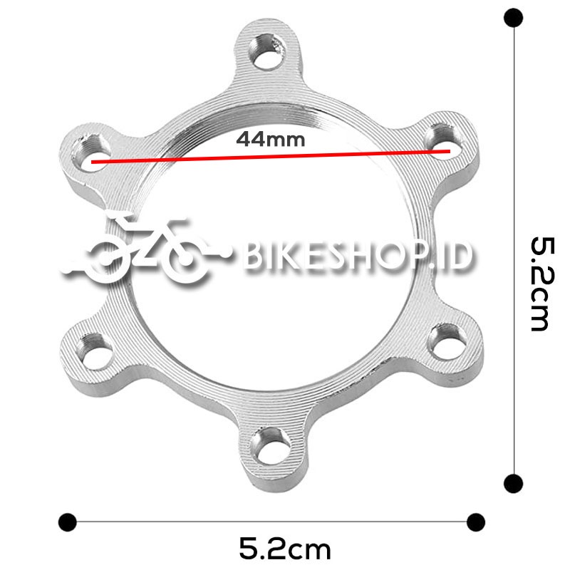 Adaptor Rotor Sepeda Adaptor Disc Brake Alloy Rem Cakram Ulir Hub Freehub 44MM | High Quality