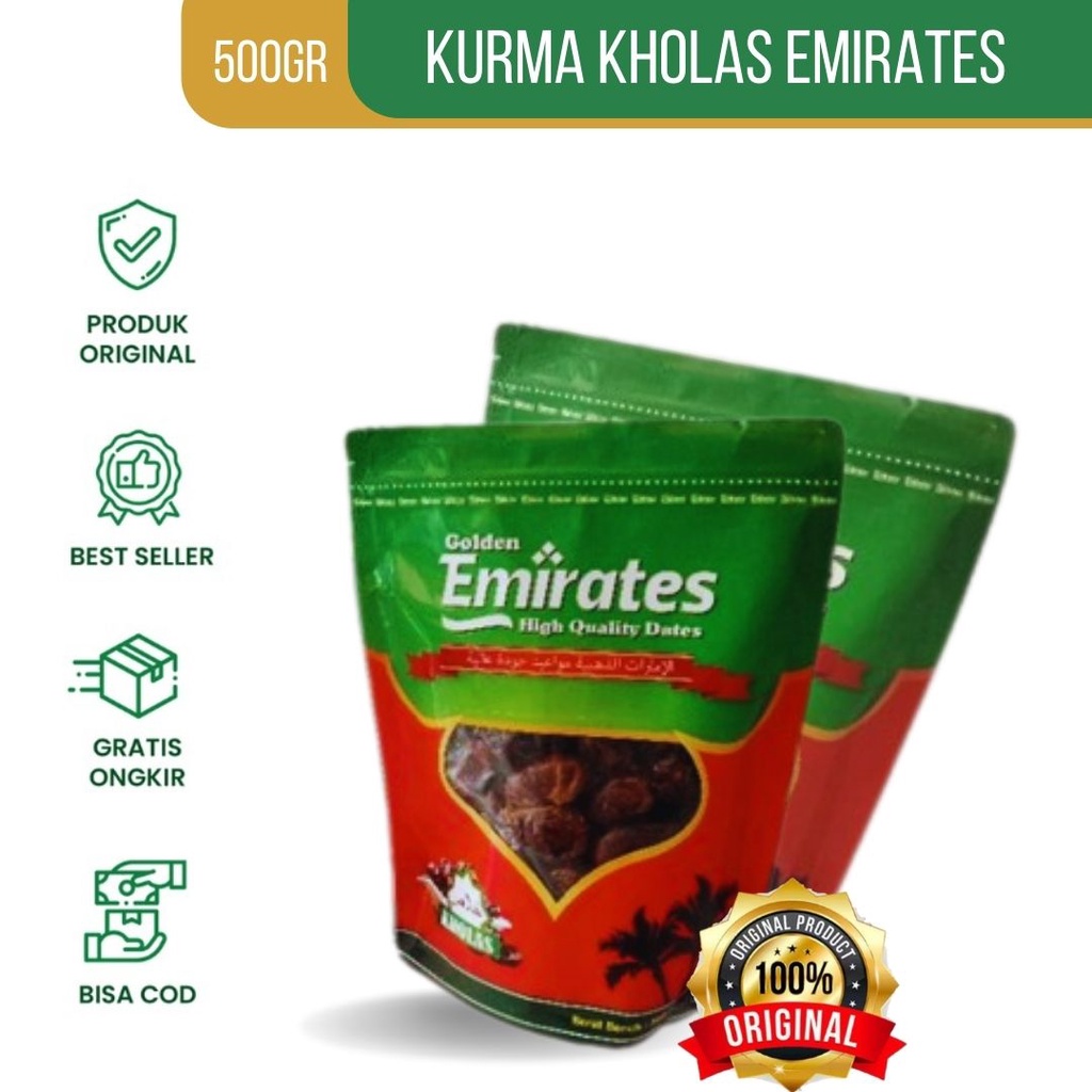 

Kurma Emitares 500 gram - Kurma Kholas Permium - Kurma Khalas Original