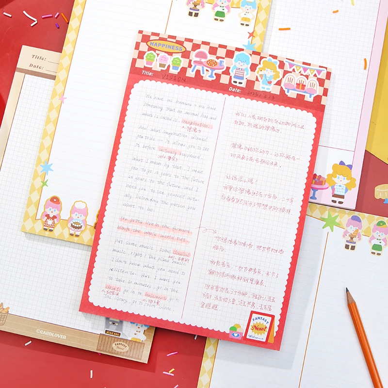 Yu Xian Fantasy Gourmet Fancy Paper Pack B5 - Buku Catatan
