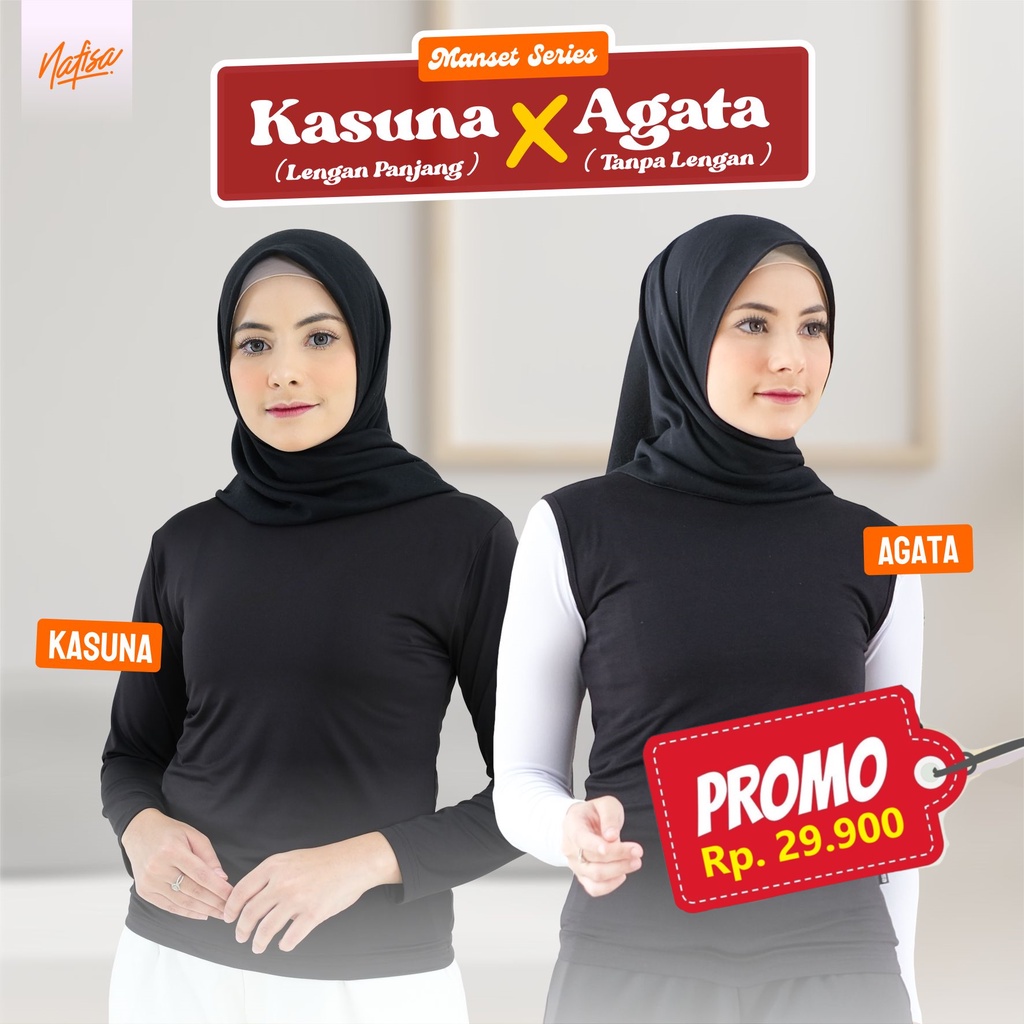 Nafisa Manset Agata Kasuna - Dalaman Manset Lengan Panjang dan Manset Buntung Yukensi tanpa lengan I