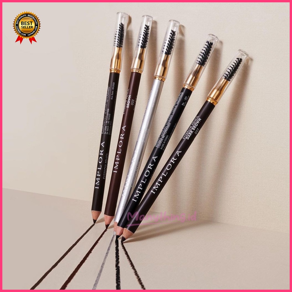 BPOM PENSIL ALIS IMPLORA / CELAK / EYEBROW PENCIL Soft Brow | Eye Pensil Alis Serut Rautan  (✔️BPOM) Pensil Alis 2.5 gram