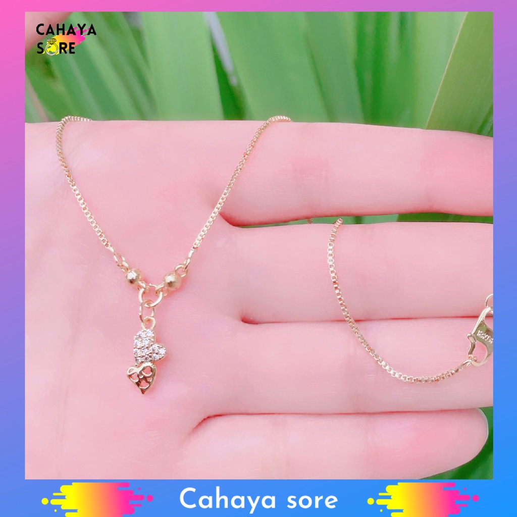 Kalung Xuping Gold Kalung Anak Model Italy Liontin Love Sayap KA11