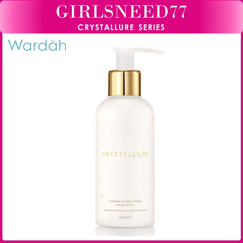 Crystallure by Wardah Supreme Double Action Micellar Gel 150 ml - Pembersih Wajah