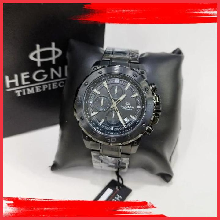 (TREN) JAM TANGAN PRIA HEGNER 1684 TALI RANTAI SPORT ORIGINAL