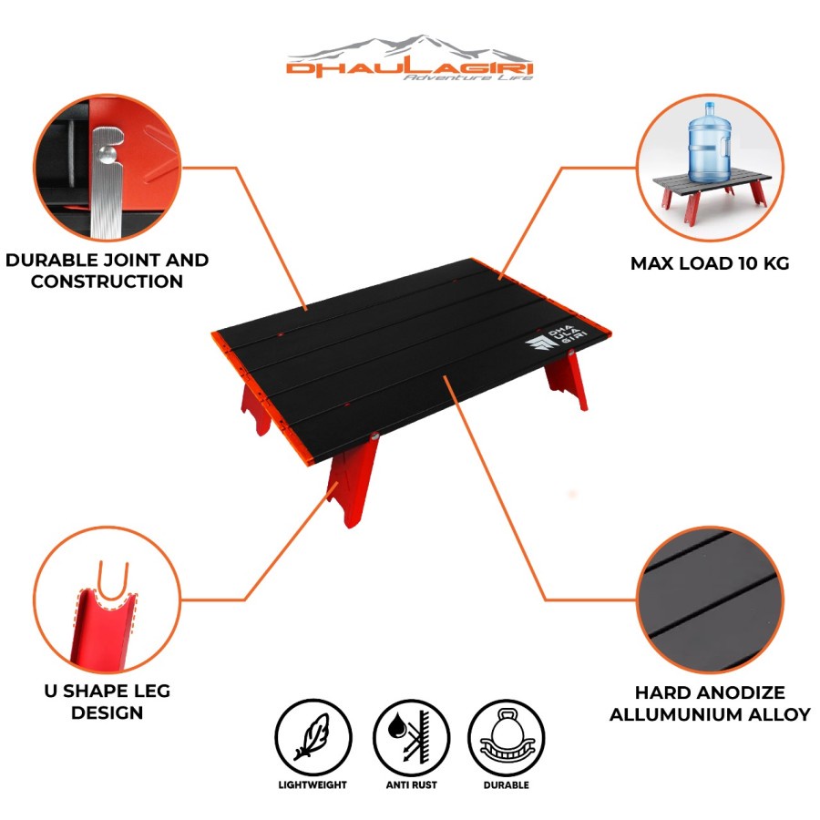 Meja Lipat Dhaulagiri Folding Mini Table 01