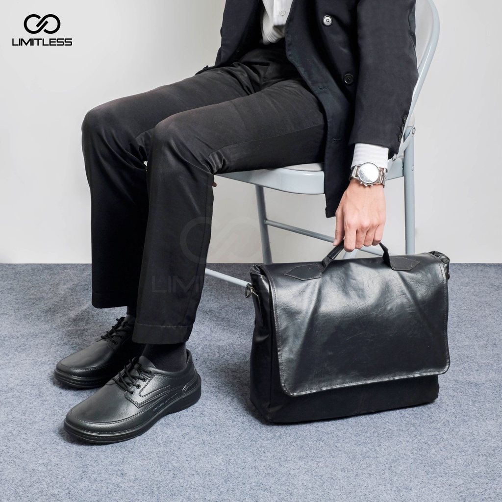 Sepatu Pria Fantofel CRUZZ Kerja Premium Keren Hitam Sepatu Cowok Pantofel Formal Kantor Terbaru