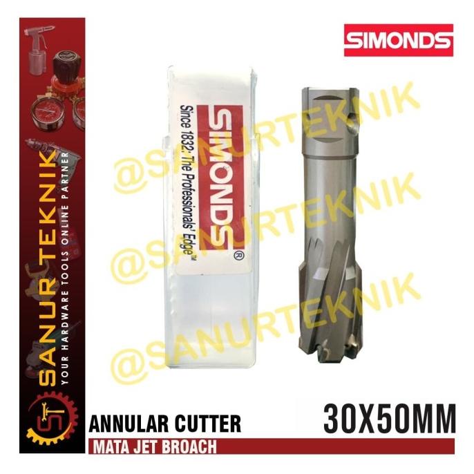 

Mata jet broach SIMONDS / annular cutter TCT 30 x 50mm / 30 x 50 mm BRG BARU