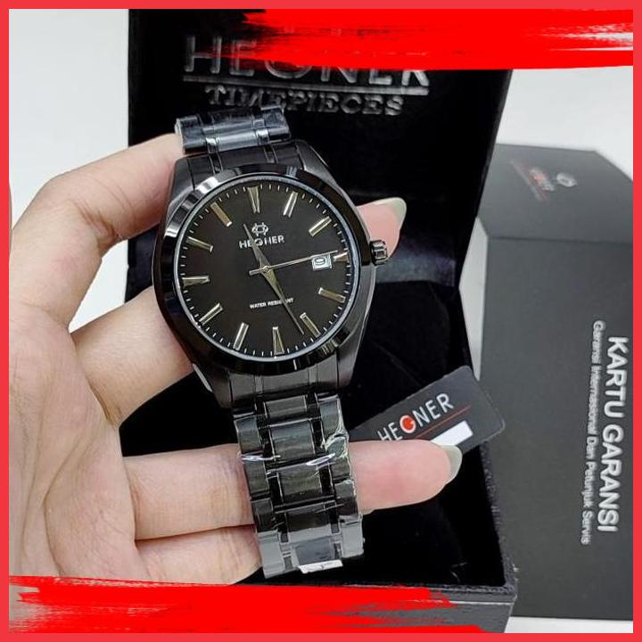 (TREN) JAM TANGAN PRIA HEGNER 1678 TALI RANTAI ORIGINAL