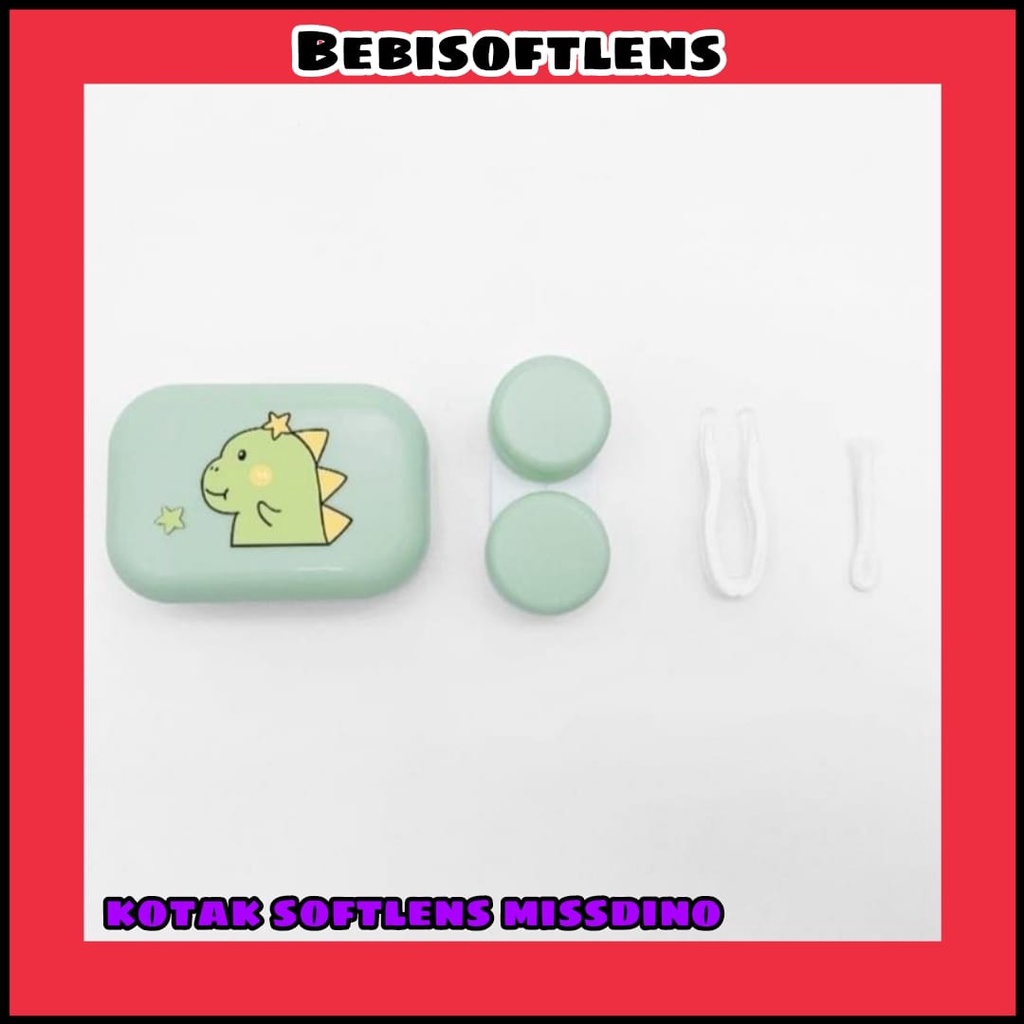 MissDino Kotak Softlens Mini / Travel Kit Wadah softlens / BB Tempat Softlens